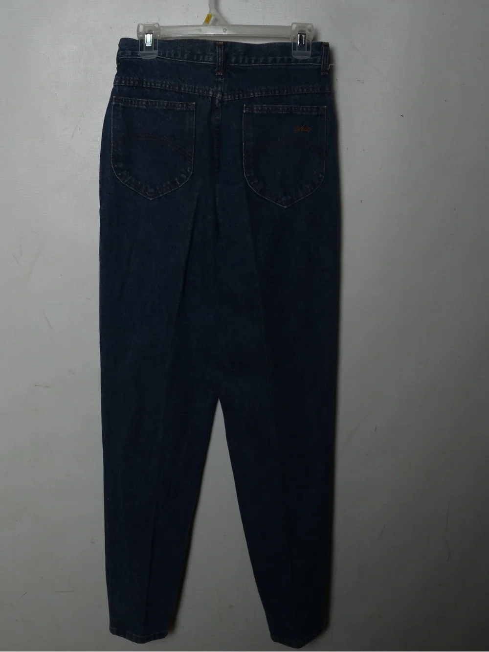 chic Men's Dark Indigo Slim Straight Jeans